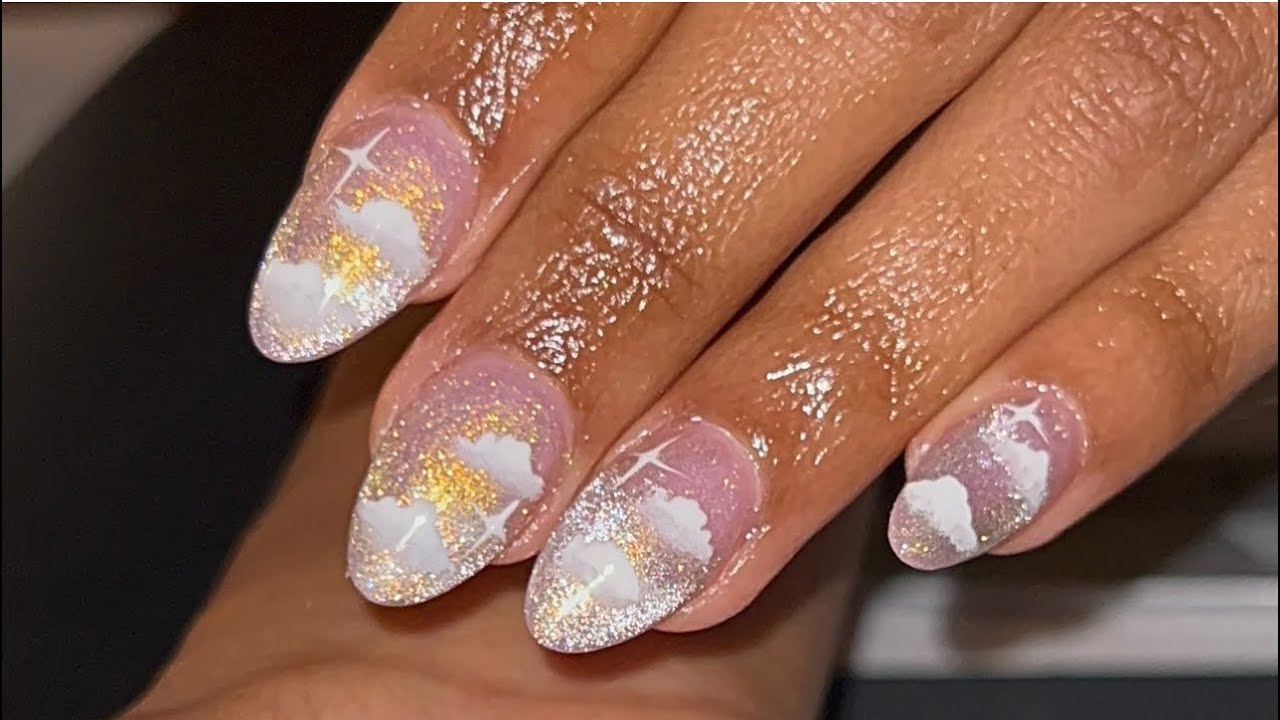 Acrylic Set - Cat Eye Cloud Nails