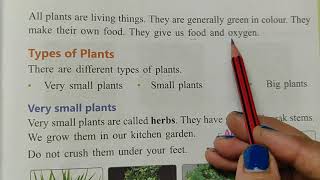 Class 1, Subject EVS, Chapter 7: The World of Plants, Lecture 1
