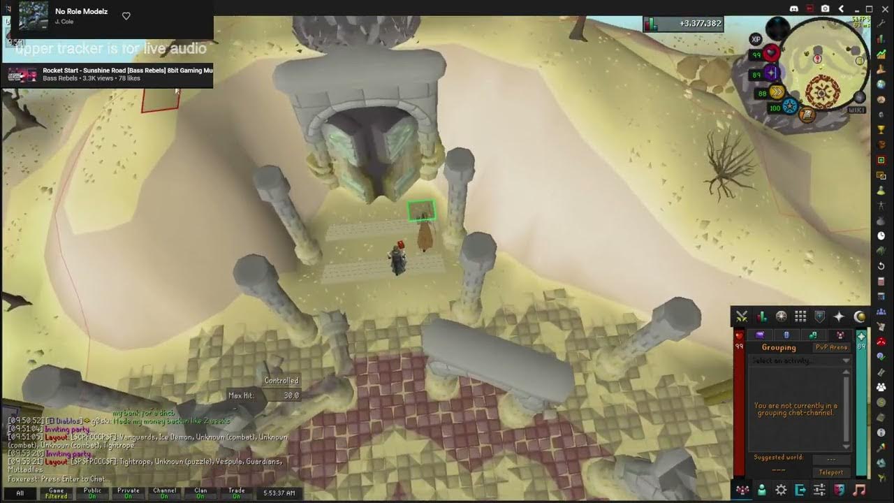 Foxerest, doing some duo chambers of xeric in OSRS YouTube