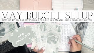 May 2024 Cash Envelope Budget Planner Setup | Setting Up My Planner for the New Month