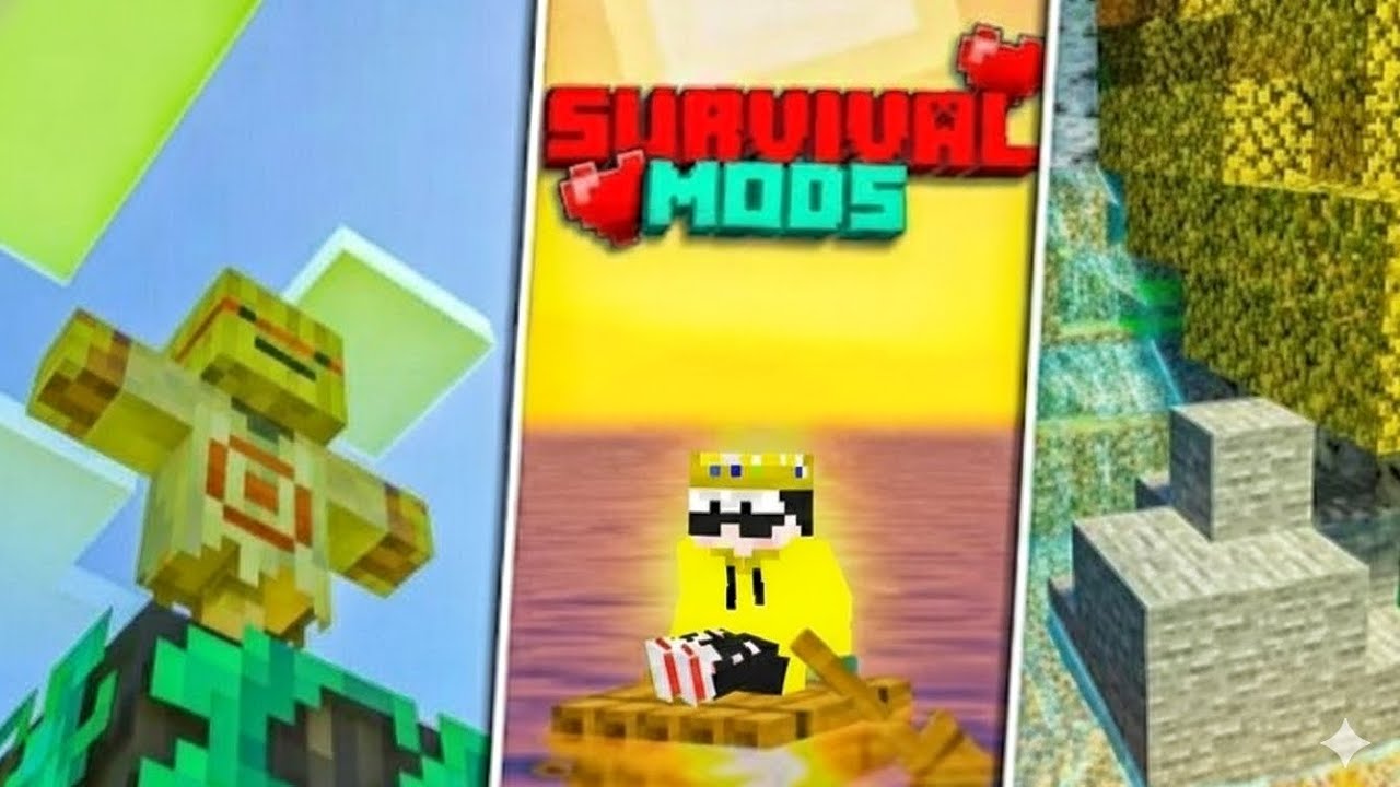 TOP 5 MOST EPIC SURVIVAL MODS FOR MINECRAFT PE 1.21 🔥| Best Survival ...