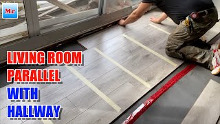 How To Install Laminate In Living Room Parallel With Hallway