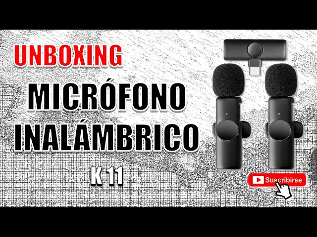 K11 – Micrófono Solapero Inalámbrico DUAL Tipo C - Anavatec