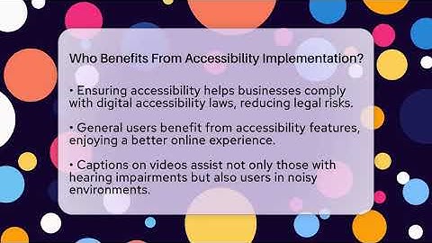 Who Benefits From Accessibility Implementation? - Everyday-Networking