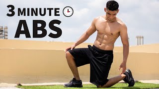 3 MIN ABS WORKOUT You Can Do Everyday (NO REST)