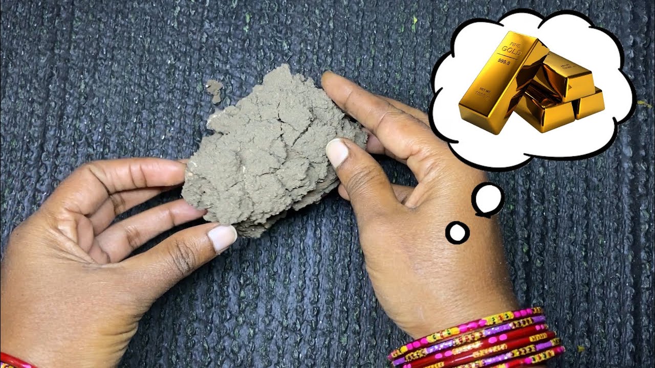 Satisfied gold finding asmr