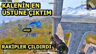 KALENİN EN TEPESİNE ÇIKTIM RAKİPLER ÇILDIRDI SOLO VS SQUAD PUBG MOBİLE