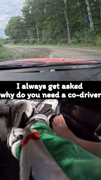 Why do you need a co-driver in Rally #rally #rallyracing #codriver #joke