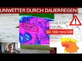 UNWETTER durch ERGIEBIGEN DAUERREGEN im SÜDWESTEN⚠️🌧️⛈️ - Ab dem WOCHENENDE mehr HOCHDRUCK☀️