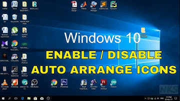 How to enable or disable auto arrange icons in windows