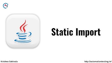 Static Import in Java | Java Tutorial For Beginners | Static Keyword