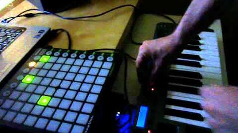 Novation Launchpad with Max runtime, Nonome 1.24a and Polygomé