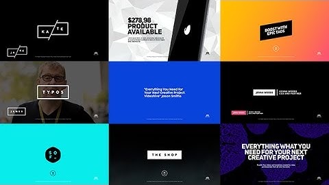 BLADE - Minimal Titles | After Efects Project Files - Videohive template