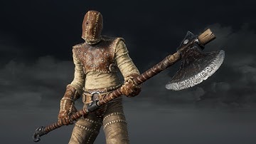 Character with axe for UE4