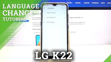 How to Change System Language in LG K22 – Language Settings