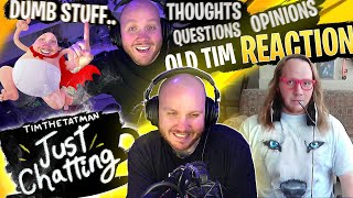 TIMTHETATMAN REACTS TO HIS 7 YEAR OLD VLOG + MORE - JUST CHATTING