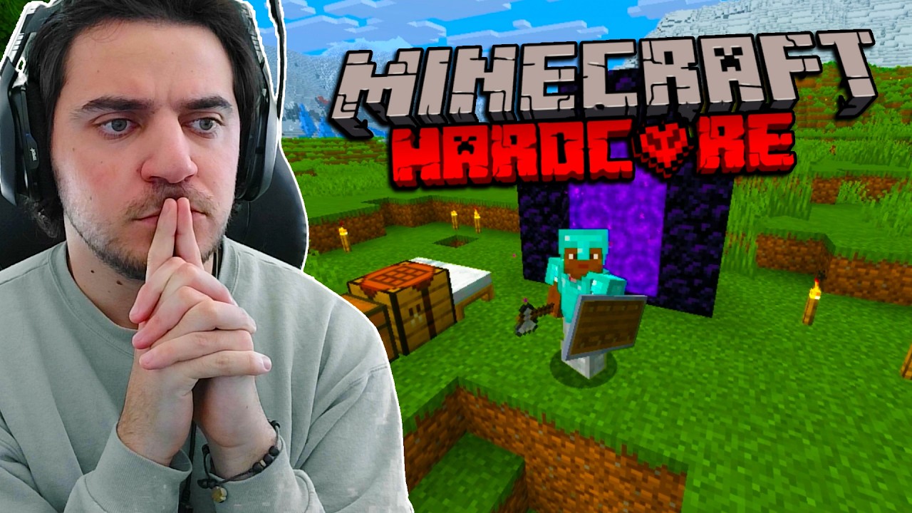 Trying to beat HARDCORE MINECRAFT for the FIRST TIME - YouTube