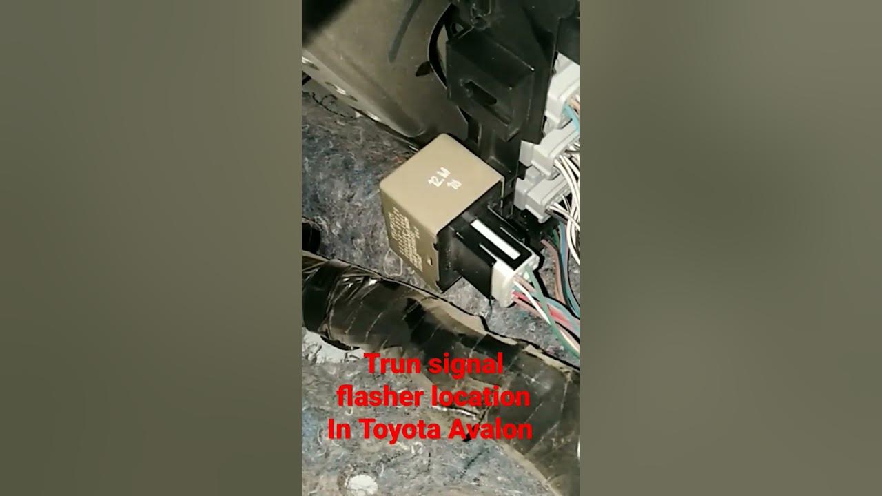 Turn signal flasher location in toyota avalon youtube