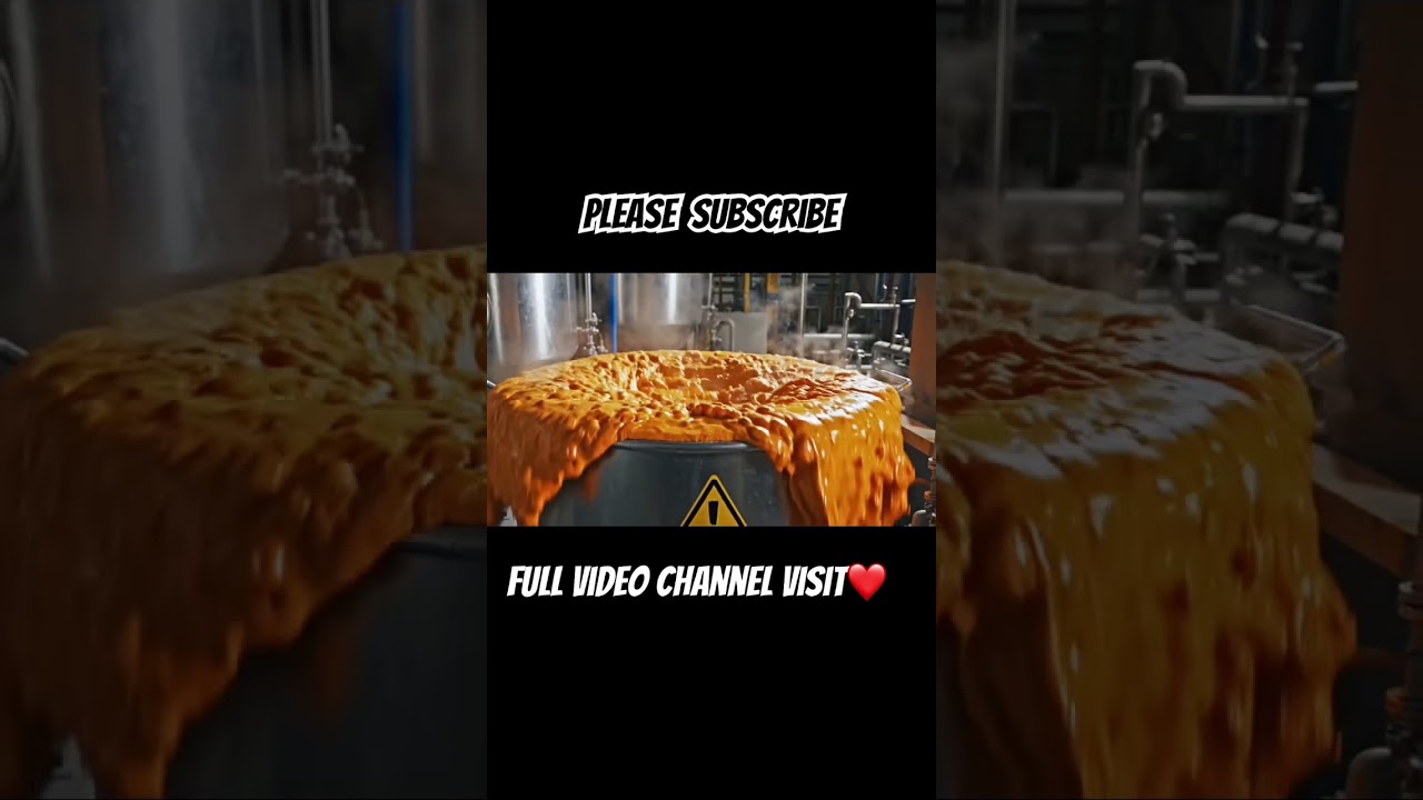 How orange foam is made 😲Factory process you’ve never see before