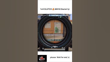 1 v 4 m416 glacier 💀💥#shots #shotsvideo #bgmi