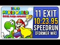 (10:23.95) SMA2: Super Mario World - 11 Exits speedrun (Former World Record)