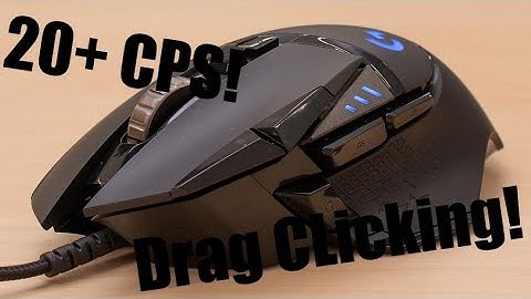How to DRAG CLICK on a Logitech G502!