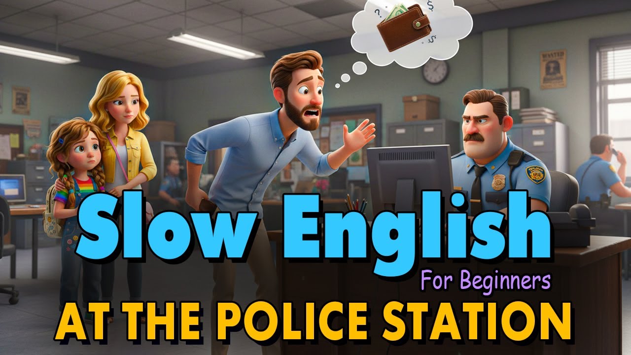 A Lost Wallet at the Police Station | Easy English Listening Practice Story (A2 Level)
