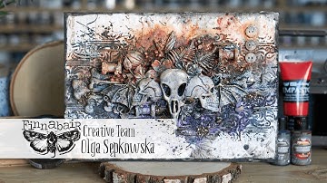 In-between world - mixed media tutorial by Olga Sępkowska