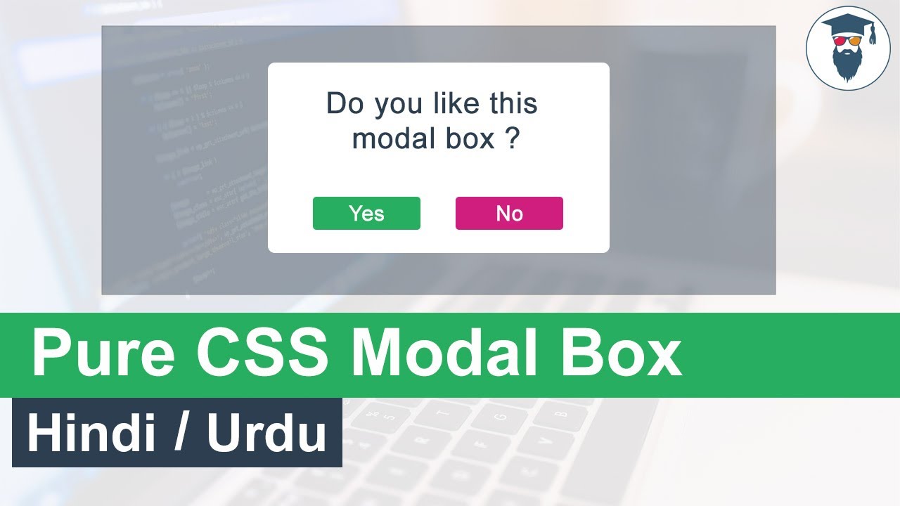 Pure CSS Modal Box Tutorial in Hindi Urdu - YouTube