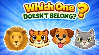 Which One Doesnt Belong? Odd One Out Brain Game For Kids Thinkertoons Ep 19
