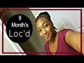 STARTER LOCS 9 MONTH WASH AND RETWIST | MY LOC JOURNEY