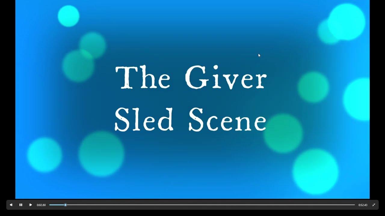 The Giver Sled Scene YouTube