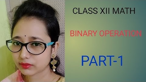 class xii math binary operation