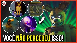 40 DETALHES QUE VOCÊ PERDEU EM FIVE NIGHTS AT FREDDY´S FILME! - PUPPET, SPRINGTRAP, MORDIDA DE 83...