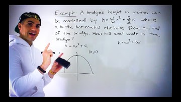 Grade 10 Math (Ontario, MPM2D) - Quadratic Word Problem with Bridge Part 2