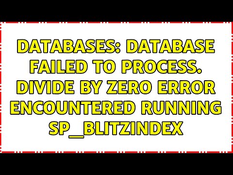 Database failed. Database failed