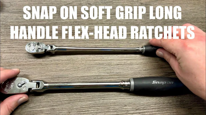 Snap on Soft Grip Long Handle Flex-Head Ratchets 3/8” and 1/4”