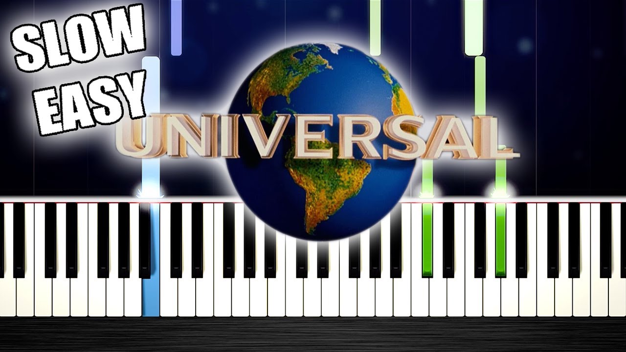 Universal Studios Intro Slow Easy Piano Tutorial By Plutax Youtube Universal Studios Intro Slow Easy Piano Tutorial By Plutax Youtube