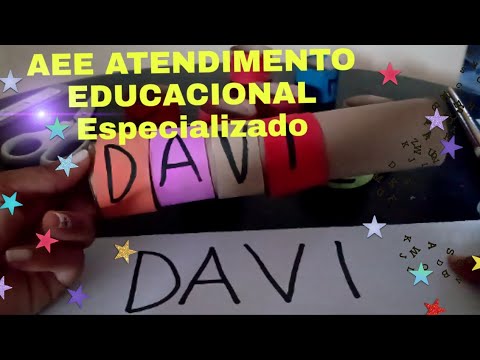 Atividade para AEE/ Forma fácil de ensinar o nome da criança