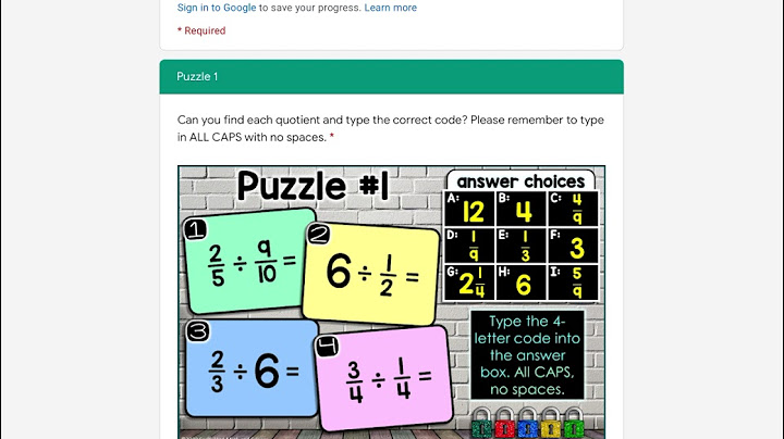 Dividing Fractions Escape Room