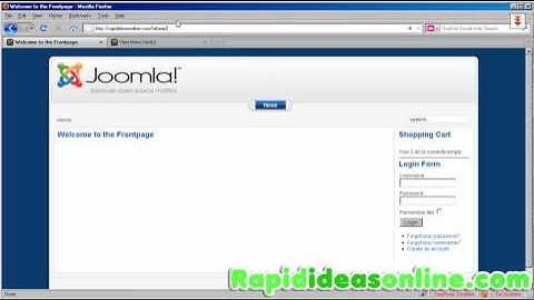 Joomla! How to access the Admin area
