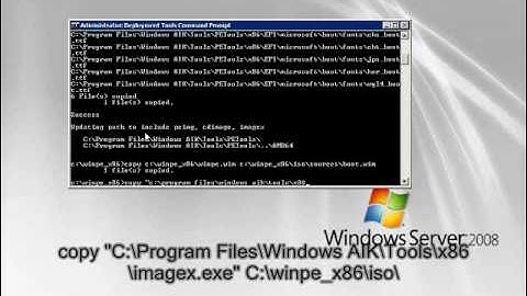 Windows 7 Deployment Series Part 1 - Generate WinPE Boot CD