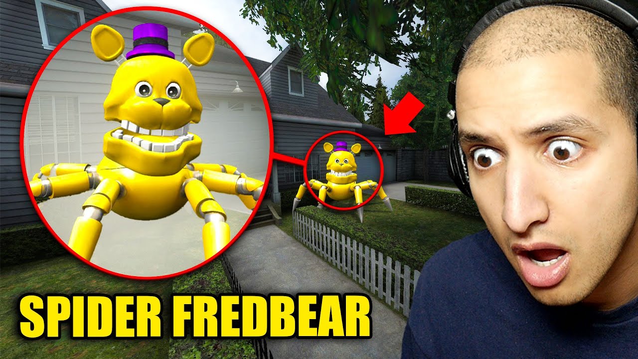 If You See SPIDER FREDBEAR Outside Your House, RUN AWAY FAST!!
