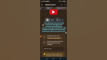 How to Reinvent Yourself: The Ultimate 2024 Glow-Up Guide | MemeGirls | Memefi Youtube Video Code