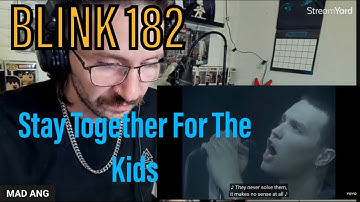 METALHEAD REACTS| BLINK 182 - STAY TOGETHER FOR THE KIDS (WOW HEARTBREAKING!)