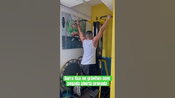 Barra fixa no gráviton com pegada aberta pronada - prof. Matheus Gomes #academia