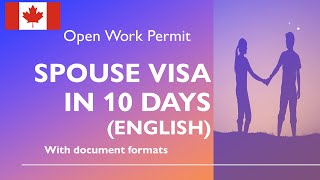 Spouse Open Work Permit in 10days( English) Step by Step Application