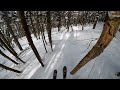 Escaping the forest on Killington's Juanita trail.