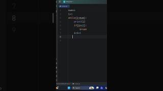 stop infinite loop! use break statement #python #coding