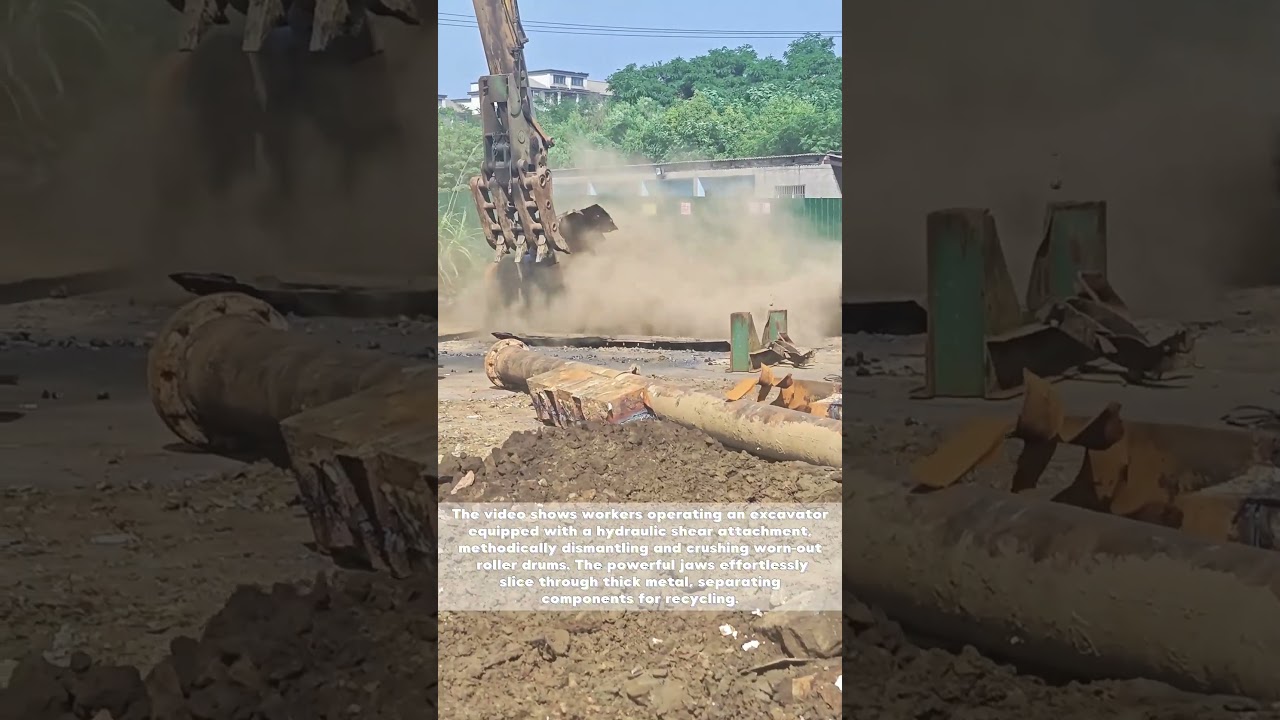 Claw Crusher: Watch This Hydraulic Beast Tear Through Industrial Waste Like Paper!